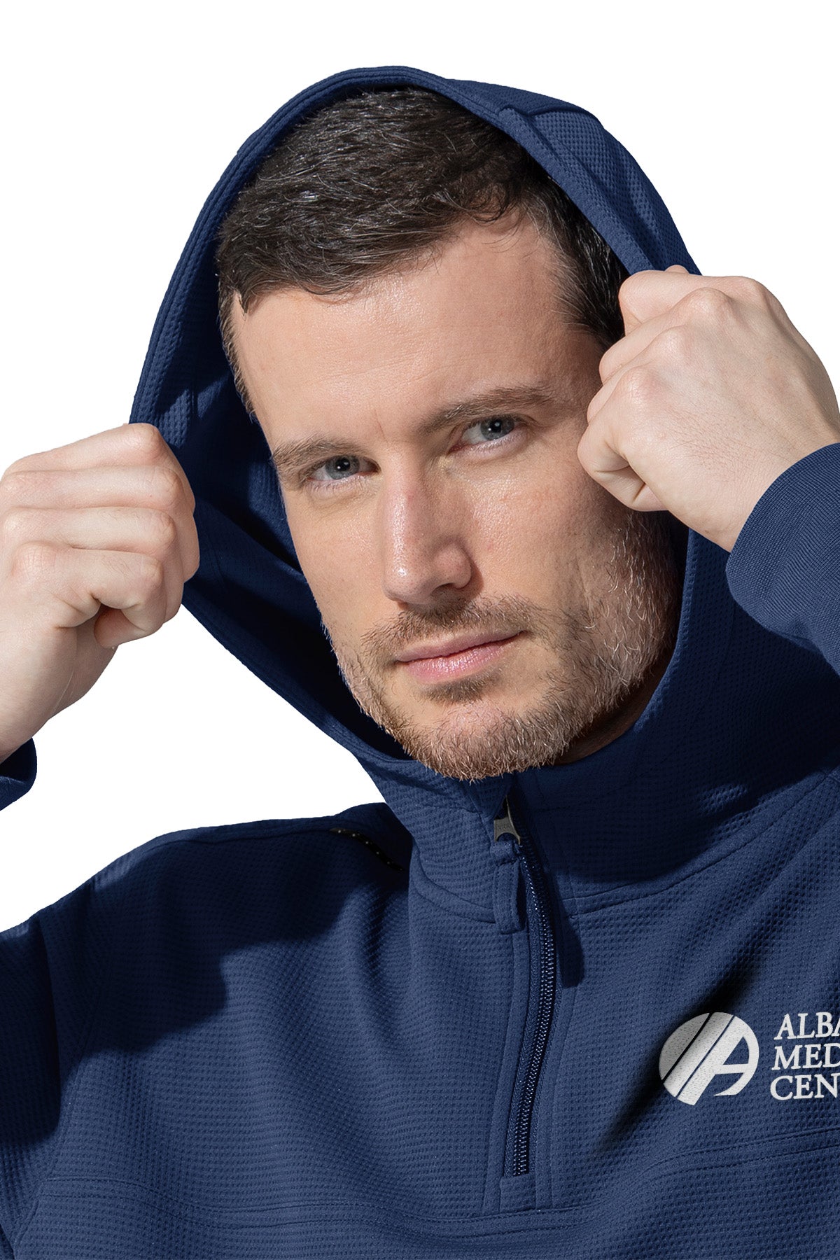 Carhartt® Layers Zip Waffle Hoodie + Logo