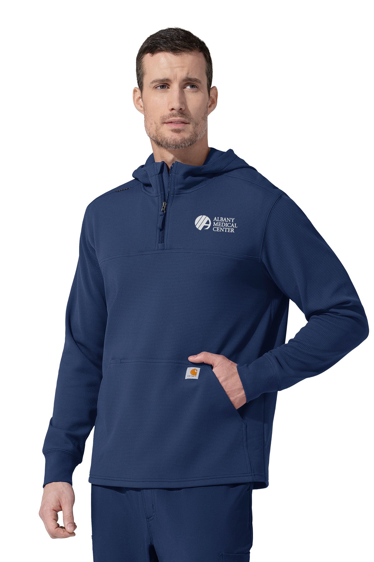 Carhartt® Layers Zip Waffle Hoodie + Logo