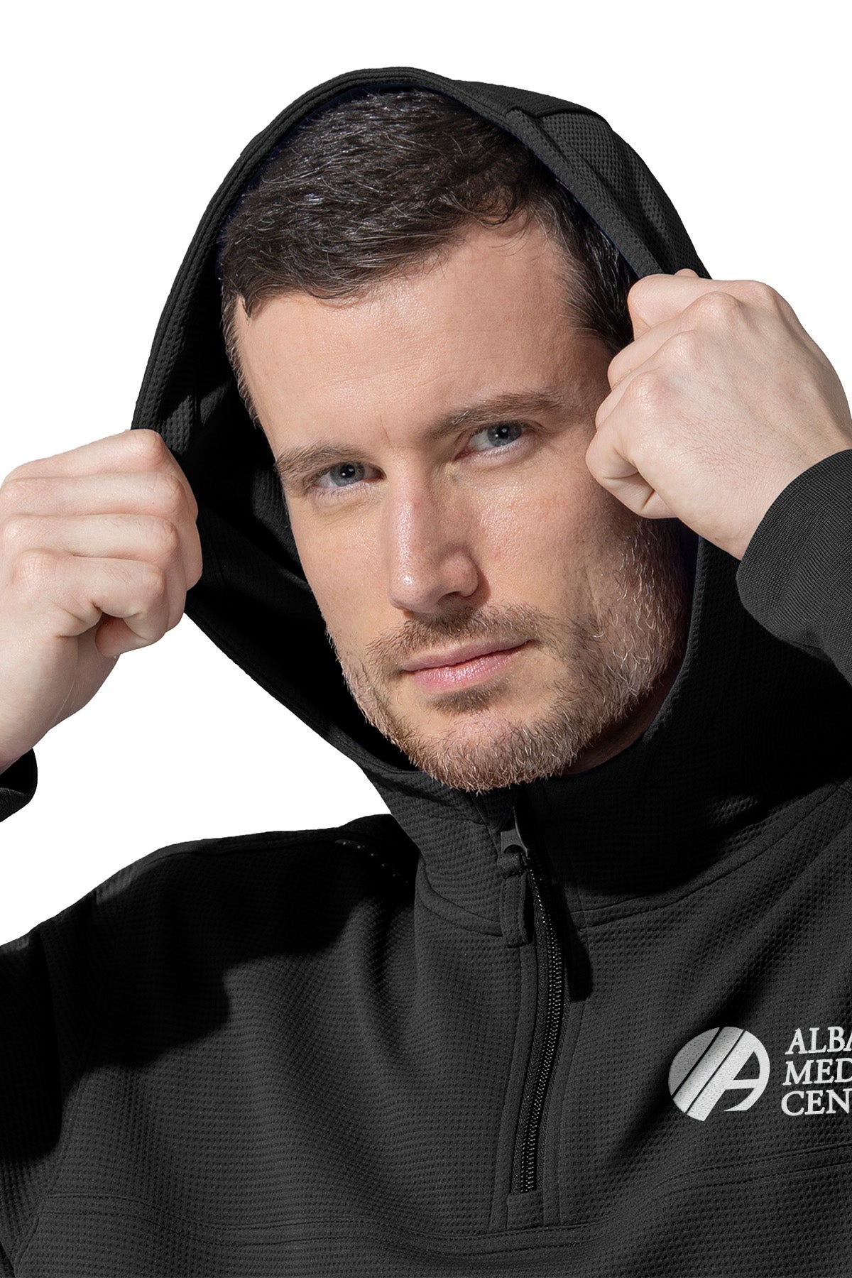 Carhartt® Layers Zip Waffle Hoodie + Logo