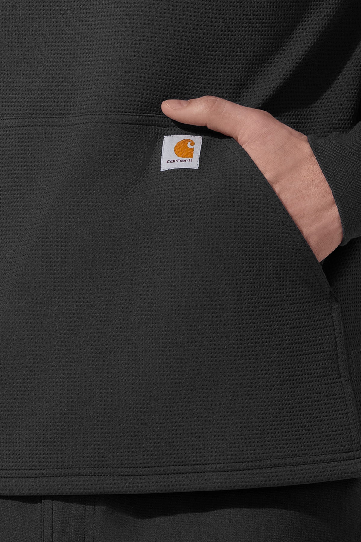 Carhartt® Layers Zip Waffle Hoodie + Logo
