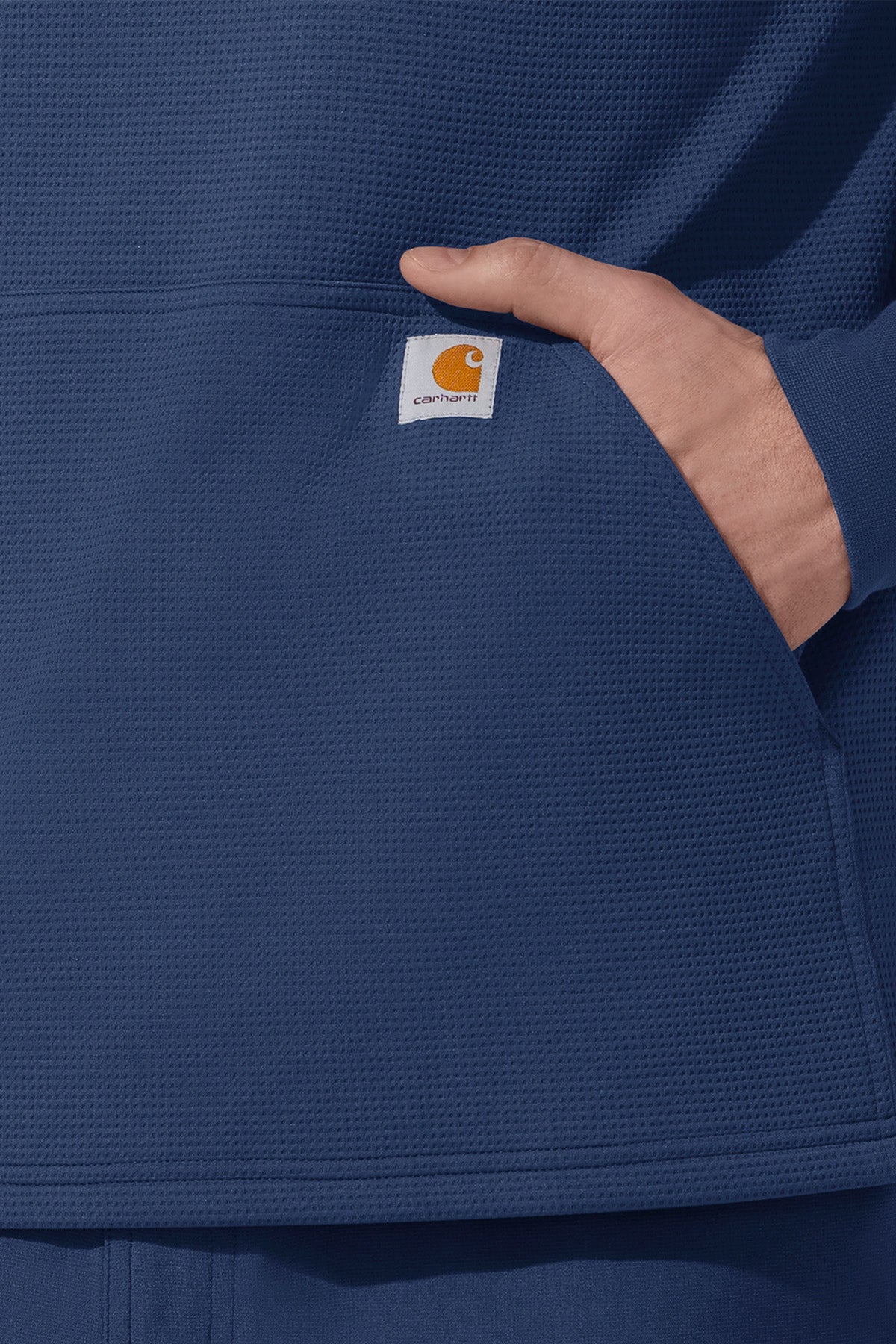 Carhartt® Layers Zip Waffle Hoodie + Logo