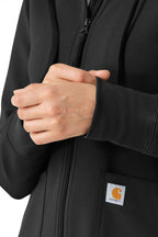 Carhartt® Layers Zip Waffle Hoodie + Logo